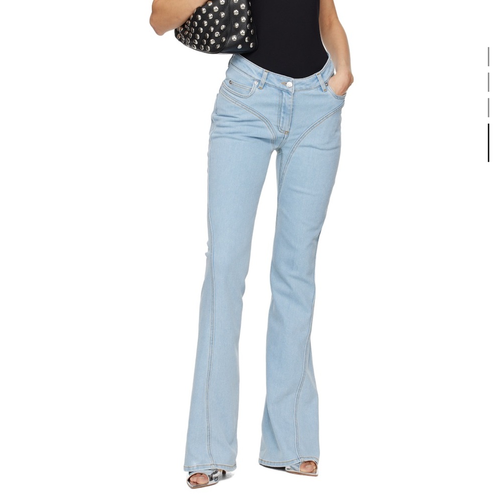NEW! Blue Curved Seam Jeans